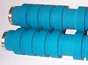 ridged blue polyurethane rollers